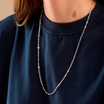 Pernille Corydon Halskæde til Dame udført i 925 Sterling Sølv i en flot Guld farve