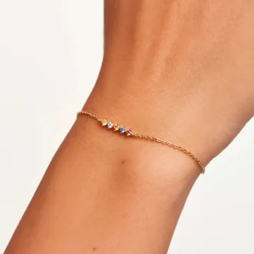 PDPAOLA Armbånd til Dame udført i 925 Sterling Sølv i en flot Guld, Multi farve
