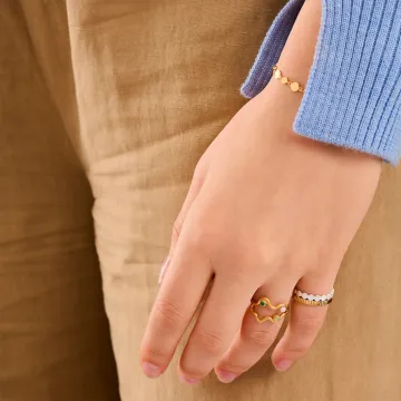 Pernille Corydon Ring til Dame udført i 925 Sterling Sølv i en flot Sølv farve