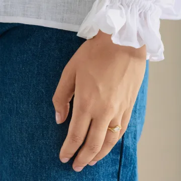 Pernille Corydon Ring til Dame udført i 925 Sterling Sølv i en flot Sølv farve
