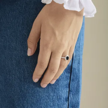 Pernille Corydon Ring til Dame udført i 925 Sterling Sølv i en flot Sølv farve