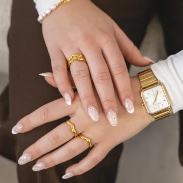 Dissing Ring til Dame udført i 925 Sterling Sølv i en flot Guld farve