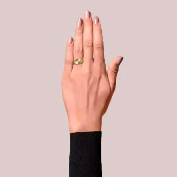 Jane Kønig Ring til Herre, Dame udført i 925 Sterling Sølv i en flot Guld farve