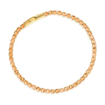 Sif Jakobs Armbånd til Dame udført i Guld, Rustfrit stål, Sten i en flot Guld farve