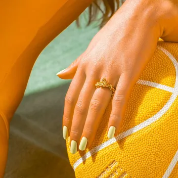 House of Vincent Ring til Dame udført i 925 Sterling Sølv i en flot Guld farve