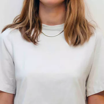 Hasla Halskæde til Dame udført i 925 Sterling Sølv i en flot Sølv farve