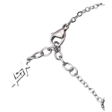 SKØR Armbånd til Herre, Dame udført i Rustfrit stål i en flot Lyserød farve