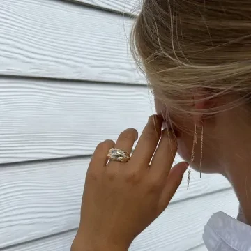 Mads Z Ring til Dame udført i Guld i en flot Guld farve