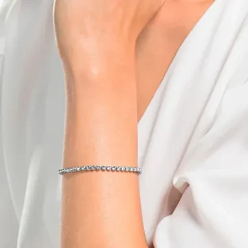 Swarovski Armbånd til Dame udført i Rustfrit stål, Sten i en flot Sølv farve