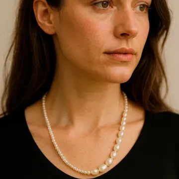 Susanne Friis Bjørner Halskæde til Dame udført i 925 Sterling Sølv i en flot Guld farve