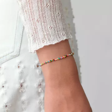ANNI LU Armbånd til Dame udført i Messing i en flot Multi farve