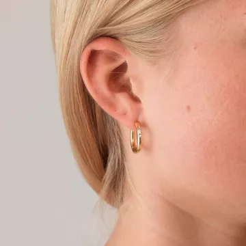 ANNI LU Øreringe til Dame udført i Messing i en flot Guld farve