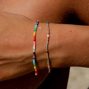 ANNI LU Armbånd til Dame udført i Messing i en flot Multi farve