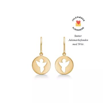 Mads Z Øreringe til Dame udført i 925 Sterling Sølv i en flot Guld farve