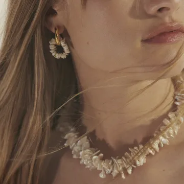 ANNI LU Halskæde til Dame udført i  i en flot Hvid farve