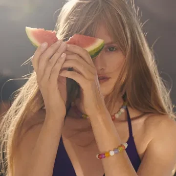 ANNI LU Halskæde til Dame udført i  i en flot Multi farve