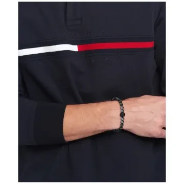 Tommy Hilfiger Armbånd til Herre udført i Sten i en flot Sort, Grå farve