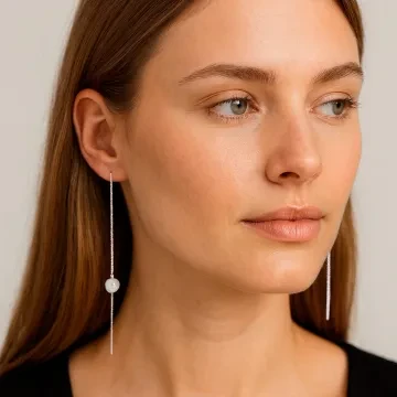 Susanne Friis Bjørner Øreringe til Dame udført i 925 Sterling Sølv i en flot Sølv farve