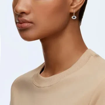 Swarovski Øreringe til Dame udført i Rustfrit stål i en flot Rosaguld farve