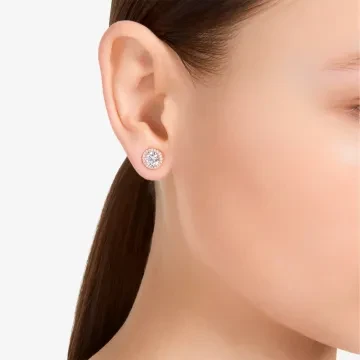 Swarovski Øreringe til Dame udført i Rustfrit stål, Sten i en flot Rosaguld farve