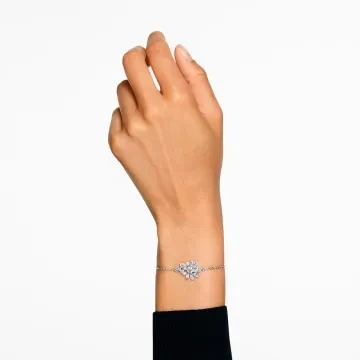 Swarovski Armbånd til Dame udført i Rustfrit stål i en flot Sølv farve