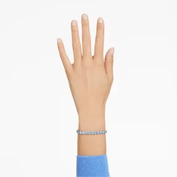 Swarovski Armbånd til Dame udført i  i en flot Blå, Sølv farve