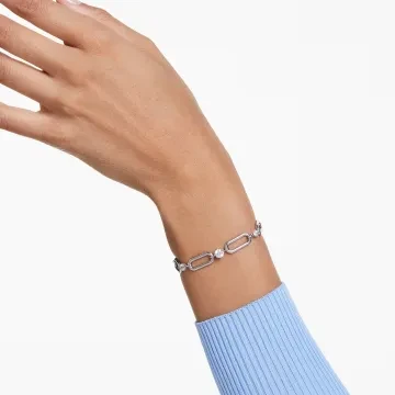 Swarovski Armbånd til Dame udført i Rustfrit stål i en flot Sølv farve