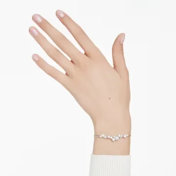 Swarovski Armbånd til Dame udført i Rustfrit stål i en flot Sølv farve