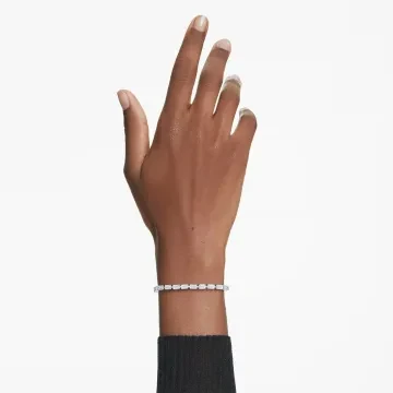 Swarovski Armbånd til Dame udført i Rustfrit stål i en flot Sølv farve