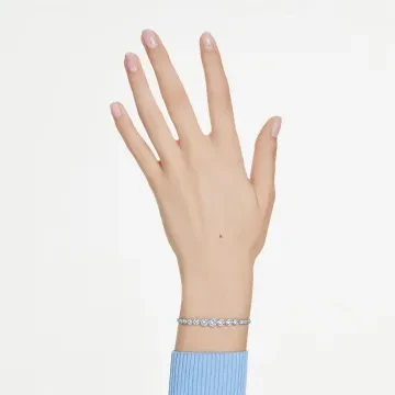 Swarovski Armbånd til Dame udført i Rustfrit stål i en flot Blå, Sølv farve