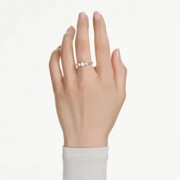 Swarovski Ring til Dame udført i Rustfrit stål i en flot Guld farve