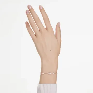 Swarovski Armbånd til Dame udført i Rustfrit stål i en flot Rosaguld farve