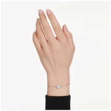 Swarovski Armbånd til Dame udført i Rustfrit stål i en flot Sølv farve