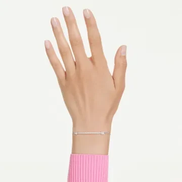 Swarovski Armbånd til Dame udført i Rustfrit stål i en flot Sølv farve