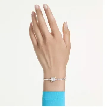 Swarovski Armbånd til Dame udført i Rustfrit stål i en flot Sølv farve