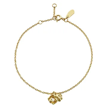 Maanesten Armbånd til Dame udført i 925 Sterling Sølv, Guld i en flot Sølv farve