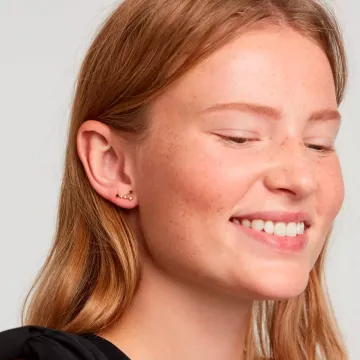 PDPAOLA Øreringe til Dame udført i 925 Sterling Sølv i en flot Guld, Multi farve