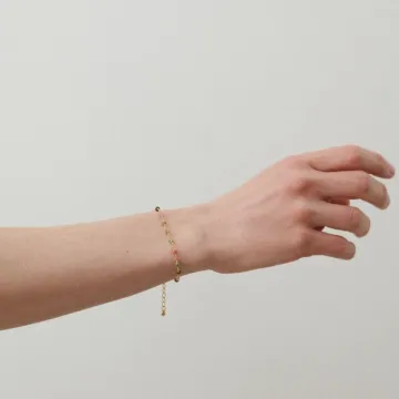 Pernille Corydon Armbånd til Dame udført i 925 Sterling Sølv i en flot Guld, Multi farve