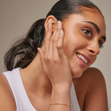 Enamel Armbånd til Dame udført i 925 Sterling Sølv i en flot Guld, Multi farve