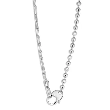 Jane Kønig Halskæde til Dame udført i 925 Sterling Sølv i en flot Sølv farve