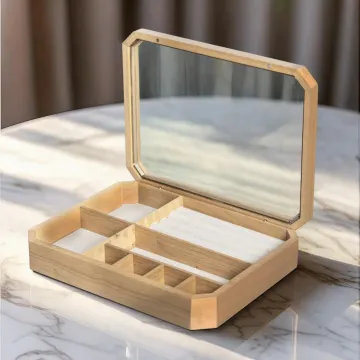 Blanca Smykkeskrin i Brun Træ som måler 