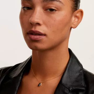 PDPAOLA Vedhæng til Dame udført i 925 Sterling Sølv i en flot Blå, Guld farve