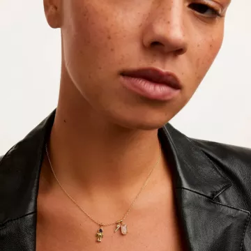 PDPAOLA Vedhæng til Dame udført i 925 Sterling Sølv i en flot Guld, Hvid farve