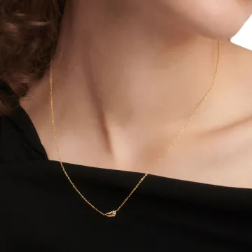 PDPAOLA Halskæde til Dame udført i 925 Sterling Sølv i en flot Guld farve