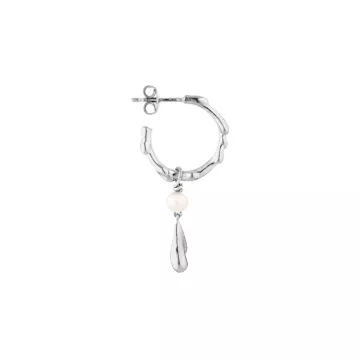 Jane Kønig Ørering Single til Dame udført i 925 Sterling Sølv i en flot Sølv farve