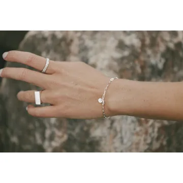 IX Studios Armbånd til Herre, Dame udført i 925 Sterling Sølv i en flot Sølv farve