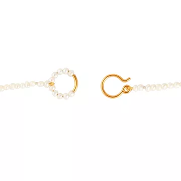 Jane Kønig Halskæde til Dame udført i 925 Sterling Sølv i en flot Guld farve