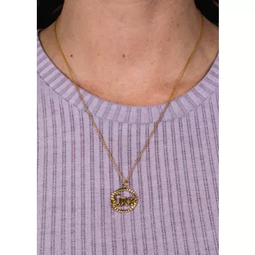 IX Studios Vedhæng til Herre, Dame udført i 925 Sterling Sølv i en flot Guld farve