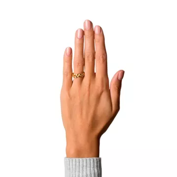 Jane Kønig Ring til Dame udført i 925 Sterling Sølv i en flot Guld farve