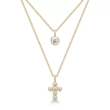 Julie Sandlau Vedhæng til Dame udført i  i en flot Guld farve